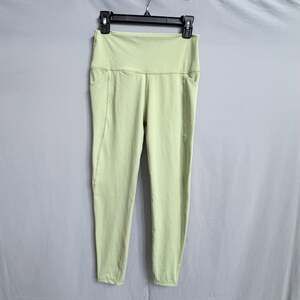 Senita Athletics High Waisted Yoga Leggings with Pockets Mint Green Size Medium